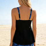 Tankini Top Sem Mangas Corte Quadrado