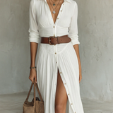 Francisca - Vestido maxi de linho