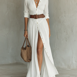 Francisca - Vestido maxi de linho