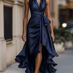Zelari | Dramatisch Elegantes Maxikleid mit Hohem Schlitz 0