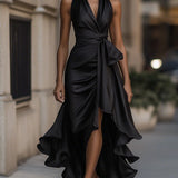 Zelari | Dramatisch Elegantes Maxikleid mit Hohem Schlitz 11