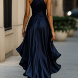 Zelari | Dramatisch Elegantes Maxikleid mit Hohem Schlitz 4