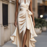 Zelari | Dramatisch Elegantes Maxikleid mit Hohem Schlitz 5