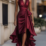Zelari | Dramatisch Elegantes Maxikleid mit Hohem Schlitz 6
