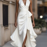 Zelari | Dramatisch Elegantes Maxikleid mit Hohem Schlitz 7