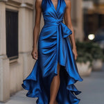 Zelari | Dramatisch Elegantes Maxikleid mit Hohem Schlitz 8