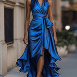 Zelari | Dramatisch Elegantes Maxikleid mit Hohem Schlitz 8