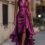 Zelari | Dramatisch Elegantes Maxikleid mit Hohem Schlitz 9