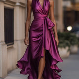 Zelari | Dramatisch Elegantes Maxikleid mit Hohem Schlitz 9