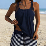 Tankini Listrado Simples com Shorty