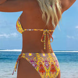 Biquíni Halter Colorido