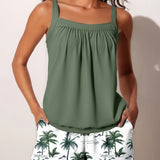 Tankini Tropical Impressão de Palmeira