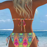 Biquíni Halter Colorido