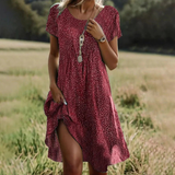 Júlia - Vestido midi boho elegante