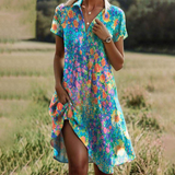 Júlia - Vestido midi boho elegante